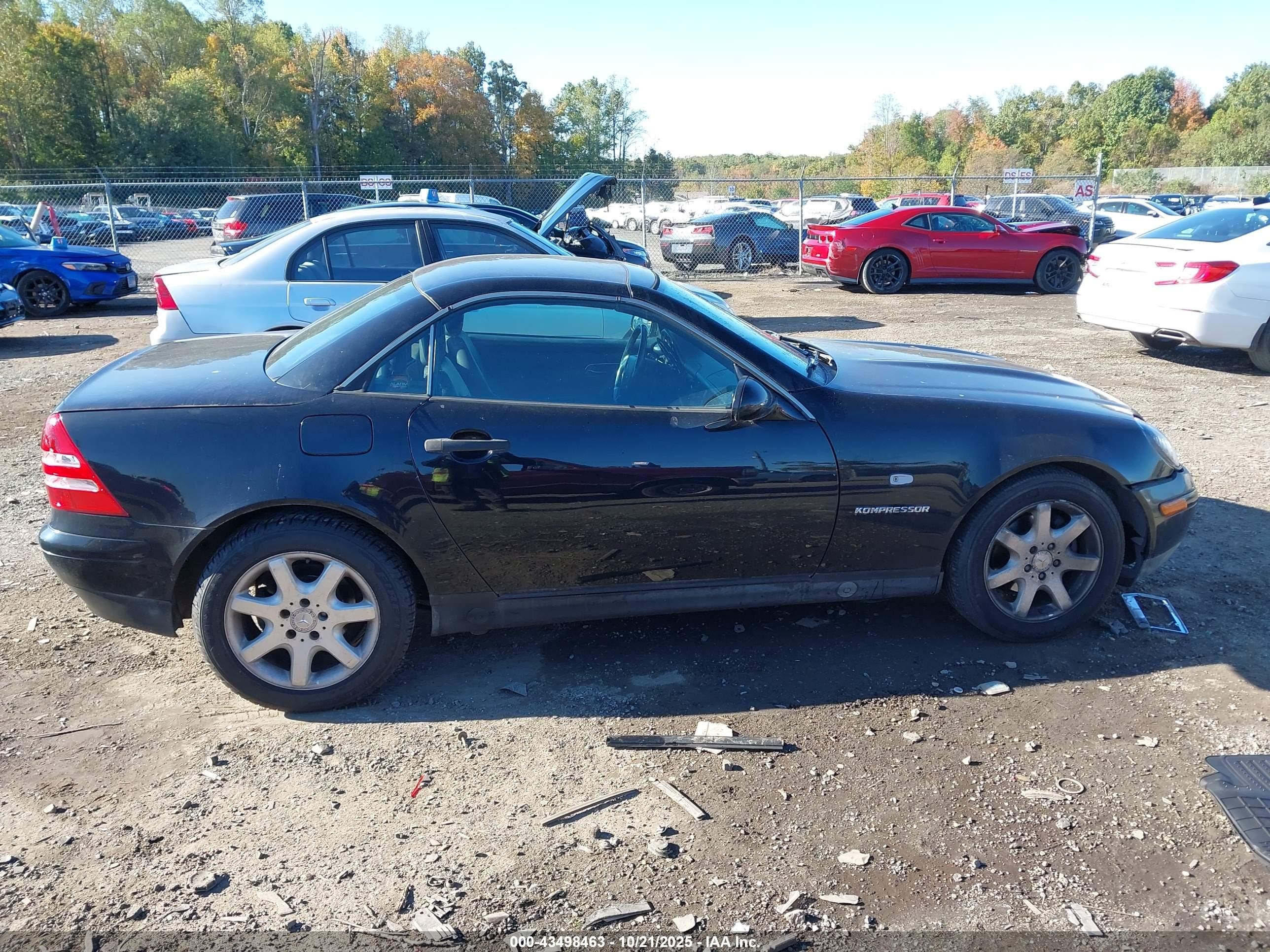 1998 Mercedes-benz Slk 230   Черный vin: WDBKK47F1WF010349