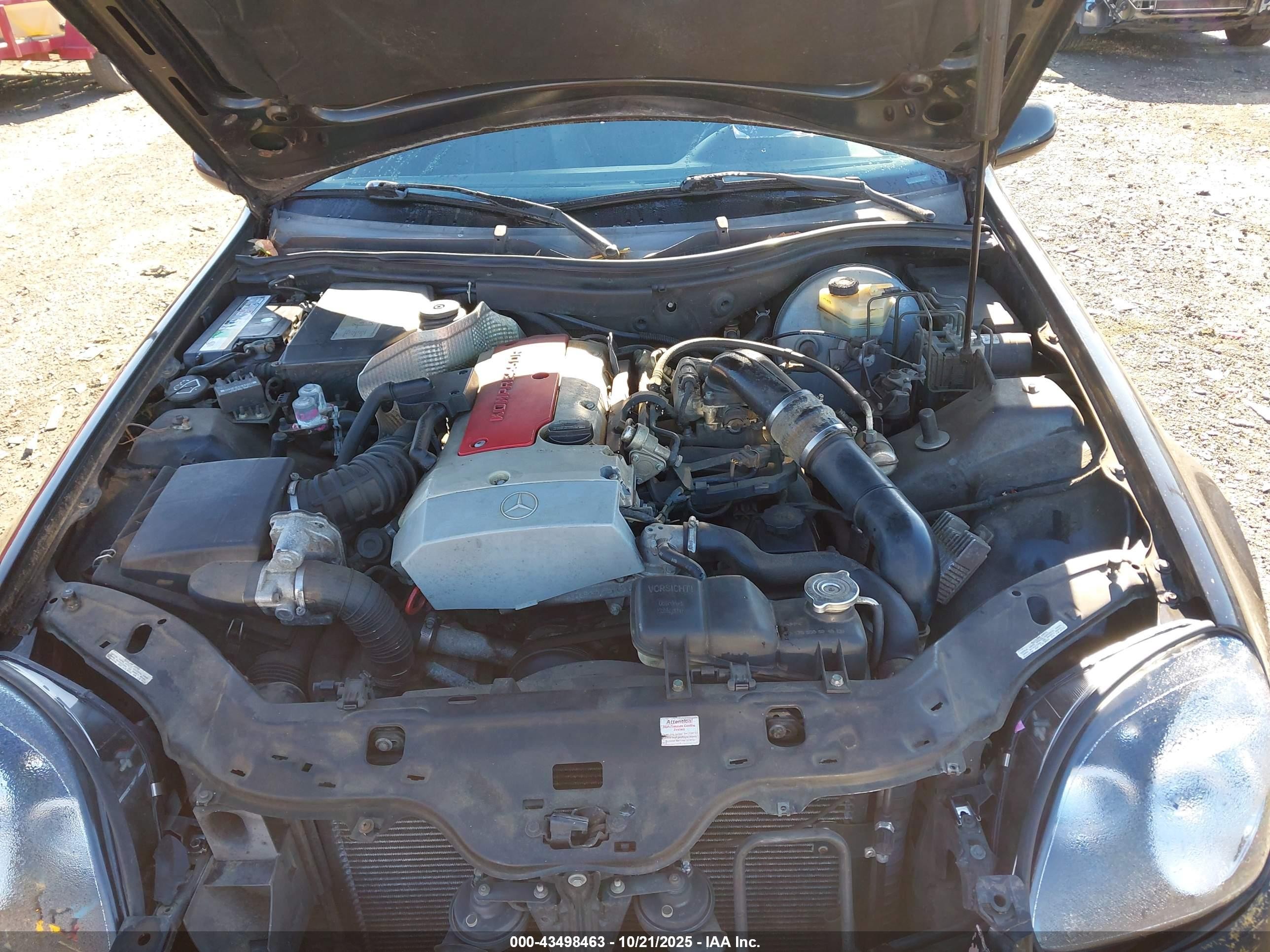 1998 Mercedes-benz Slk 230   Черный vin: WDBKK47F1WF010349