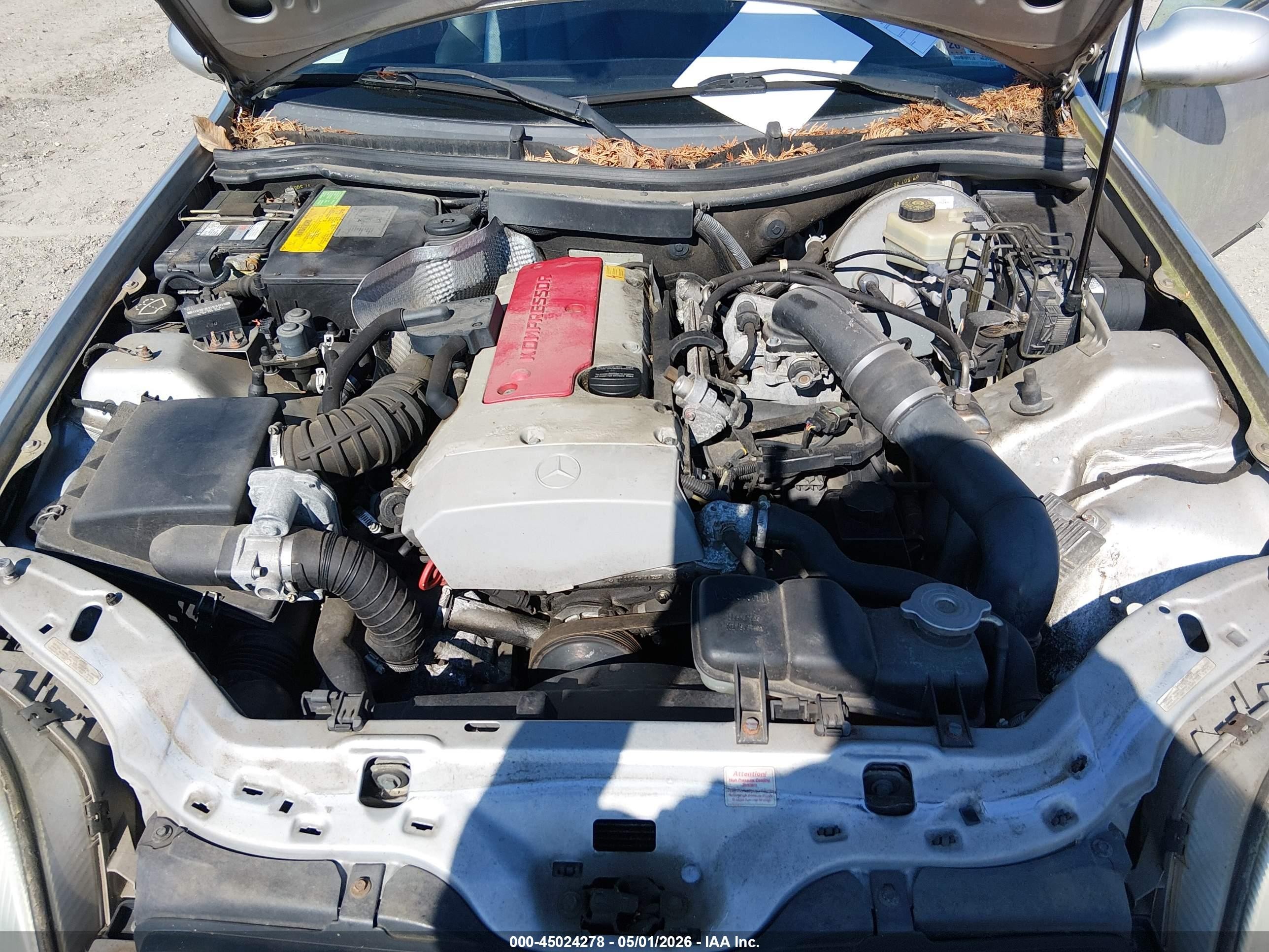 1998 Mercedes-benz Slk 230 Silver vin: WDBKK47F1WF049281