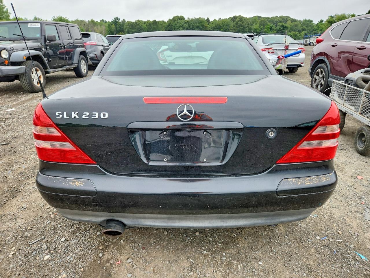 1999 Mercedes-benz Slk 230 Kompressor Black vin: WDBKK47F1XF118021