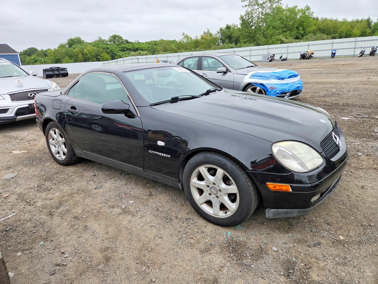 1999 Mercedes-benz Slk 230 Kompressor Black vin: WDBKK47F1XF118021