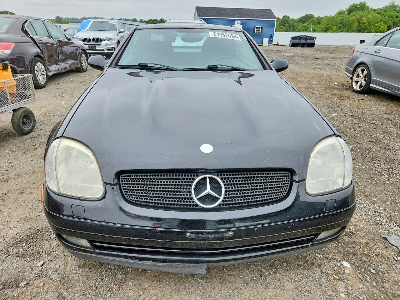 1999 Mercedes-benz Slk 230 Kompressor Black vin: WDBKK47F1XF118021