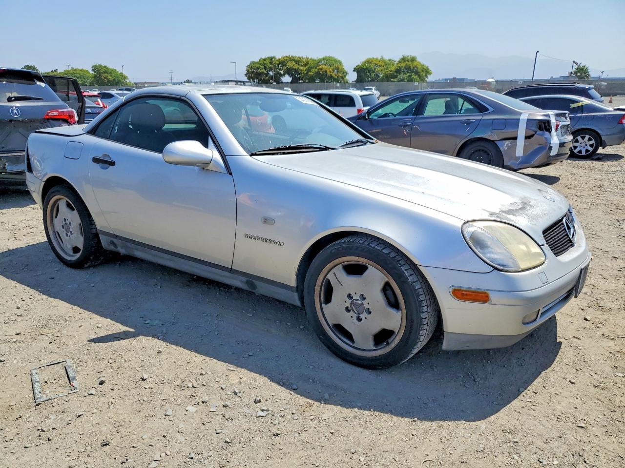 1999 Mercedes-benz Slk 230 Kompressor Silver vin: WDBKK47F2XF129271