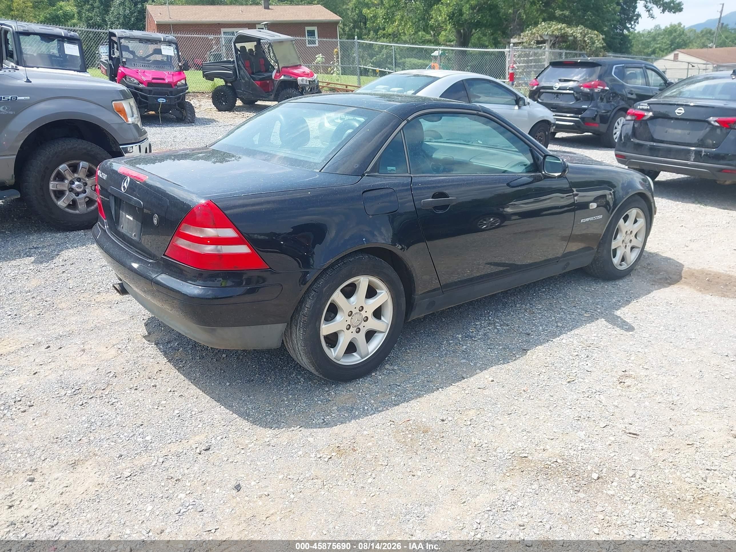1999 Mercedes-benz Slk 230 Kompressor Black vin: WDBKK47F2XF137631