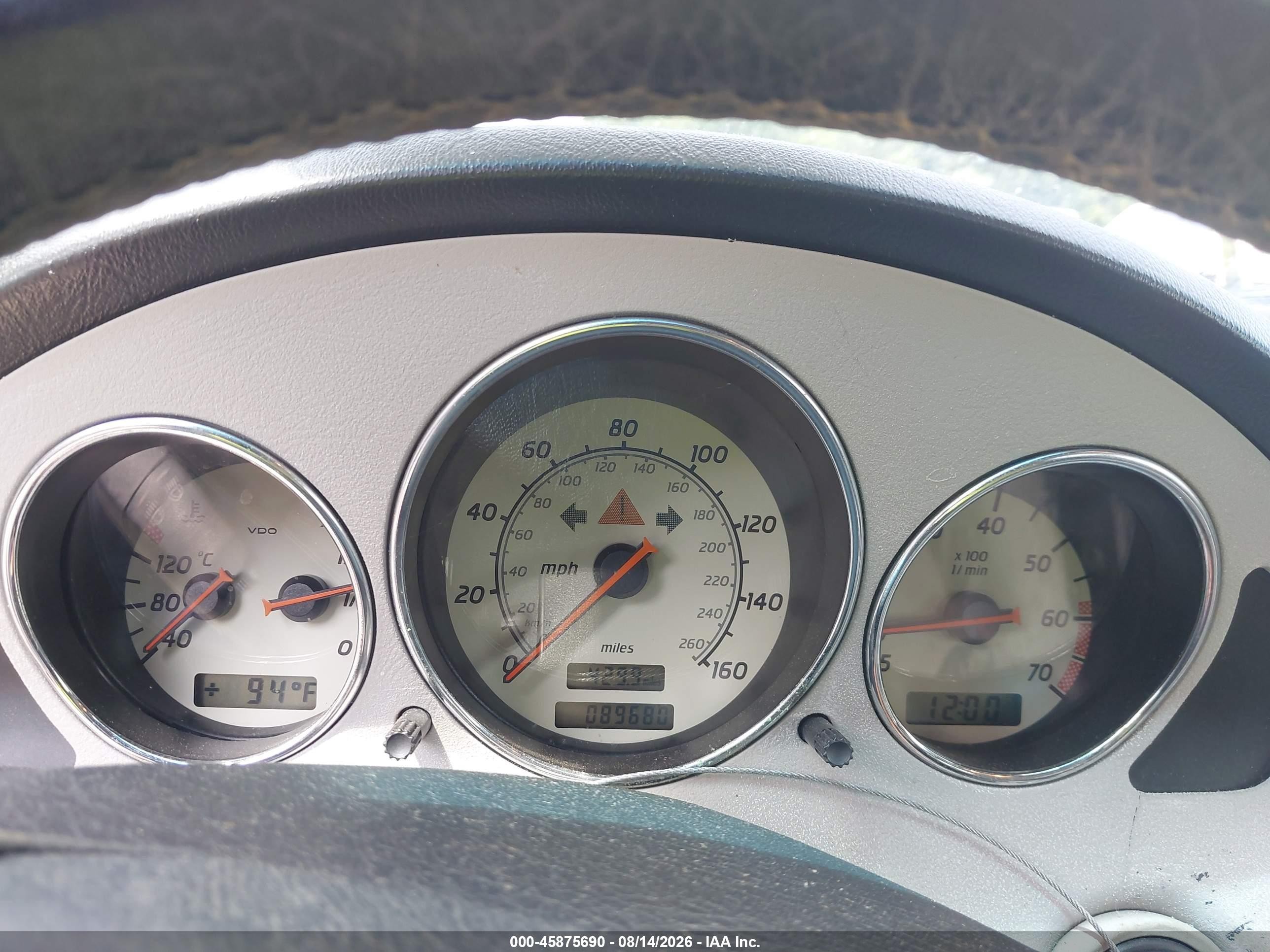 1999 Mercedes-benz Slk 230 Kompressor Black vin: WDBKK47F2XF137631