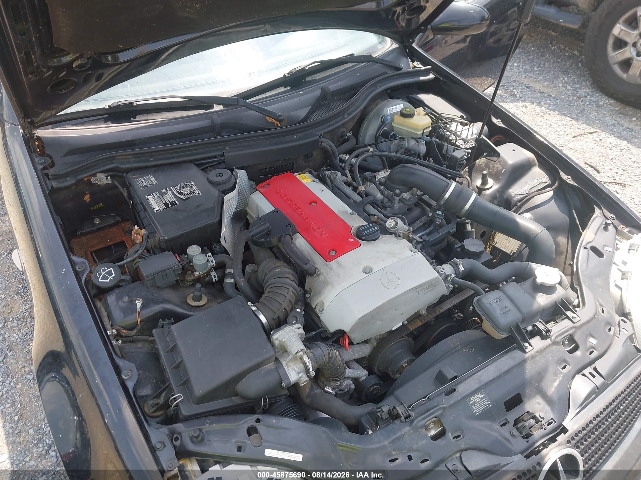 1999 Mercedes-benz Slk 230 Kompressor Black vin: WDBKK47F2XF137631