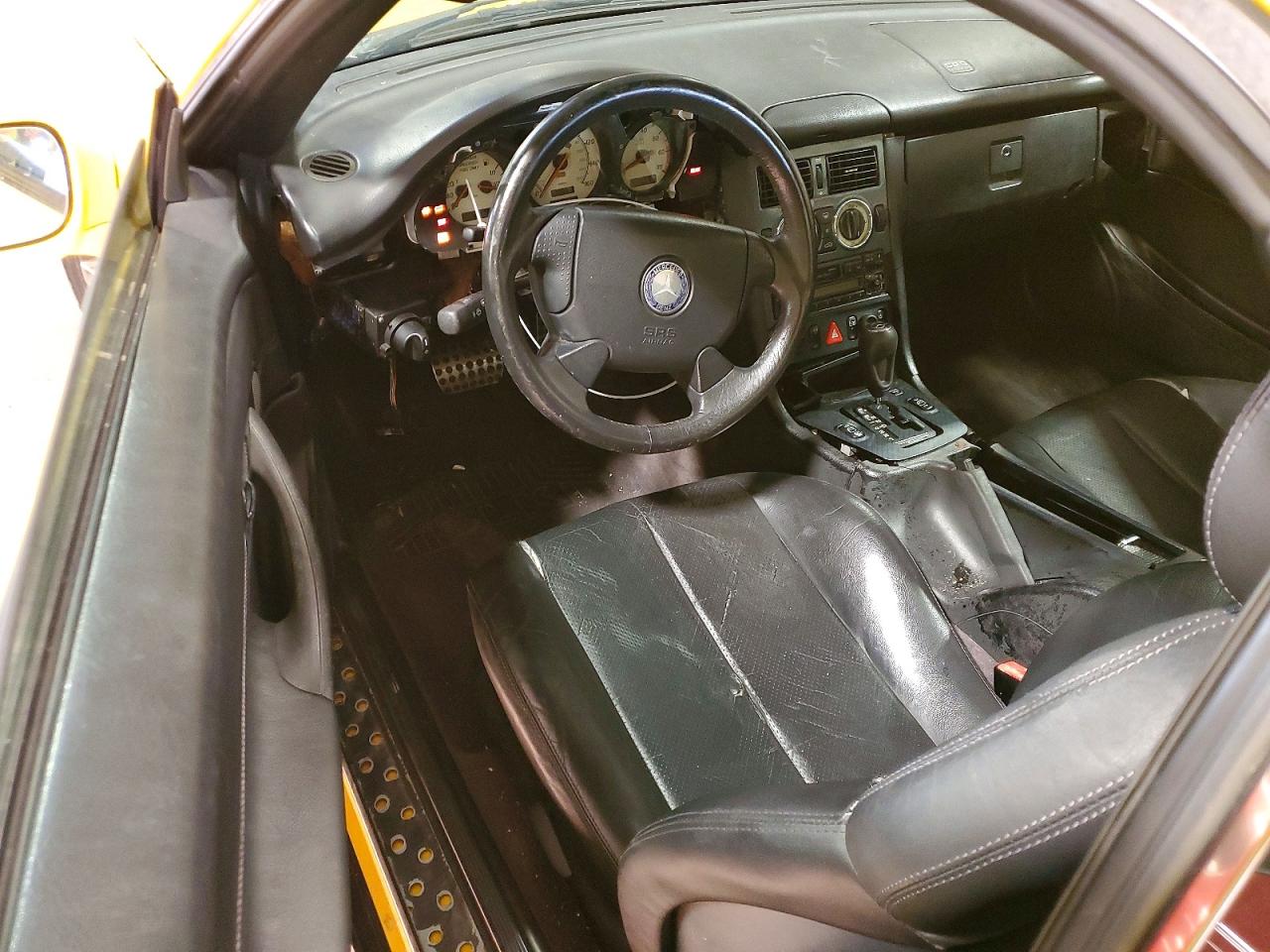 1998 Mercedes-benz Slk 230 Kompressor Yellow vin: WDBKK47F3WF028402