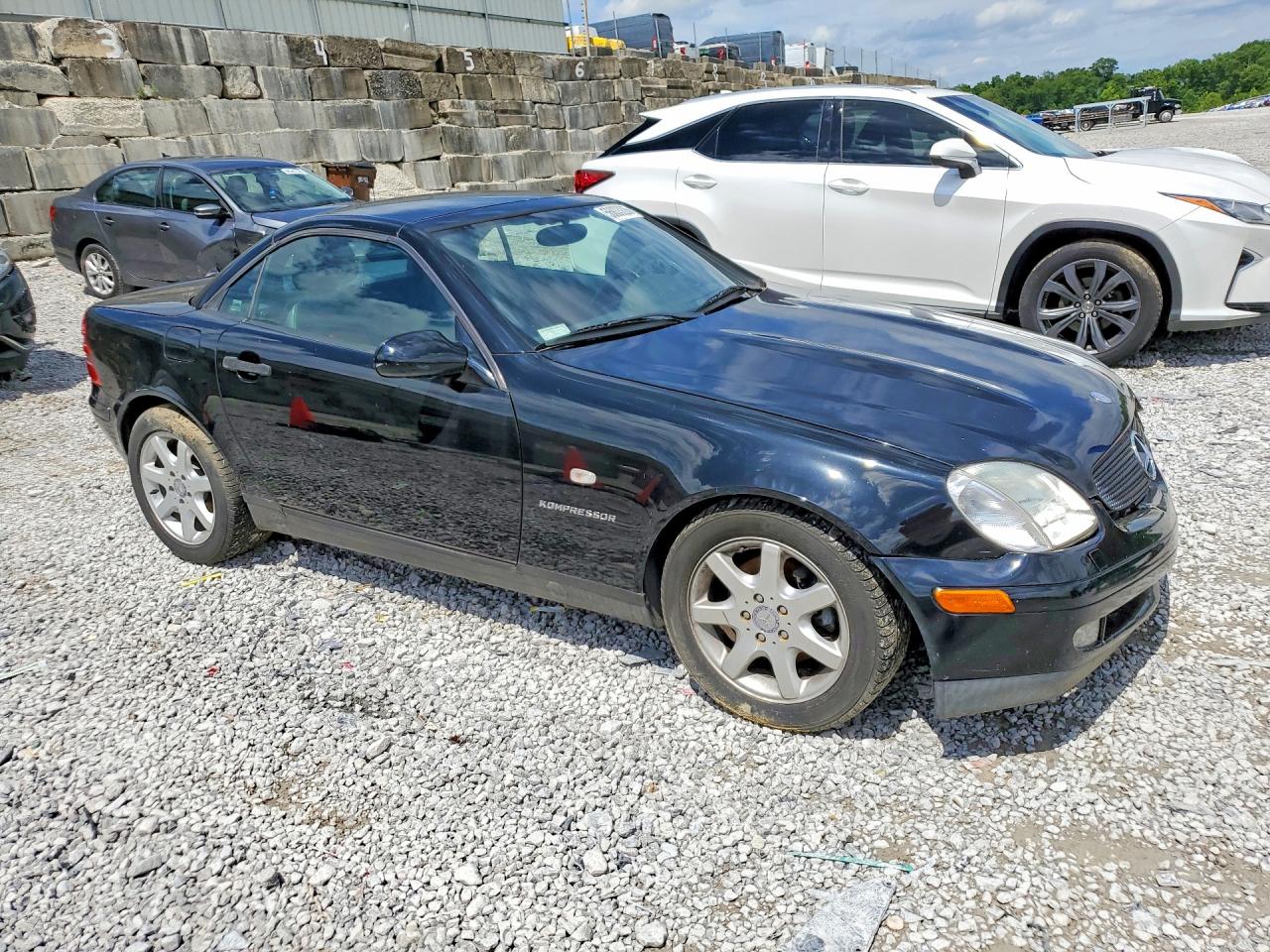 1998 Mercedes-benz Slk 230 Kompressor Black vin: WDBKK47F3WF063229