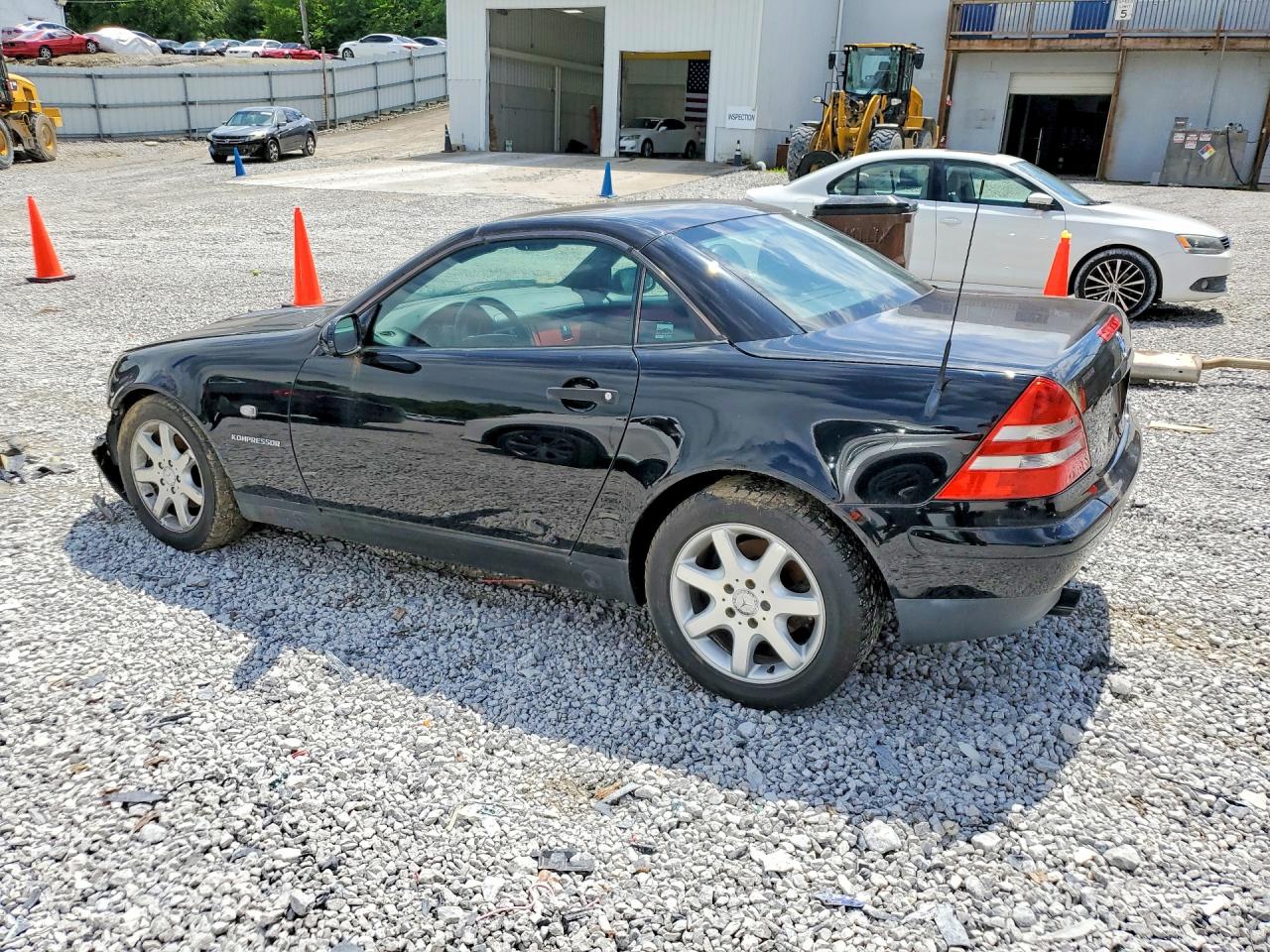 1998 Mercedes-benz Slk 230 Kompressor Black vin: WDBKK47F3WF063229
