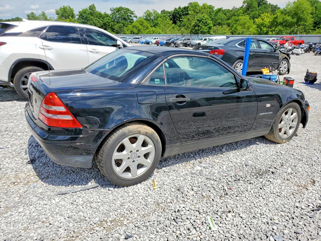 1998 Mercedes-benz Slk 230 Kompressor Black vin: WDBKK47F3WF063229