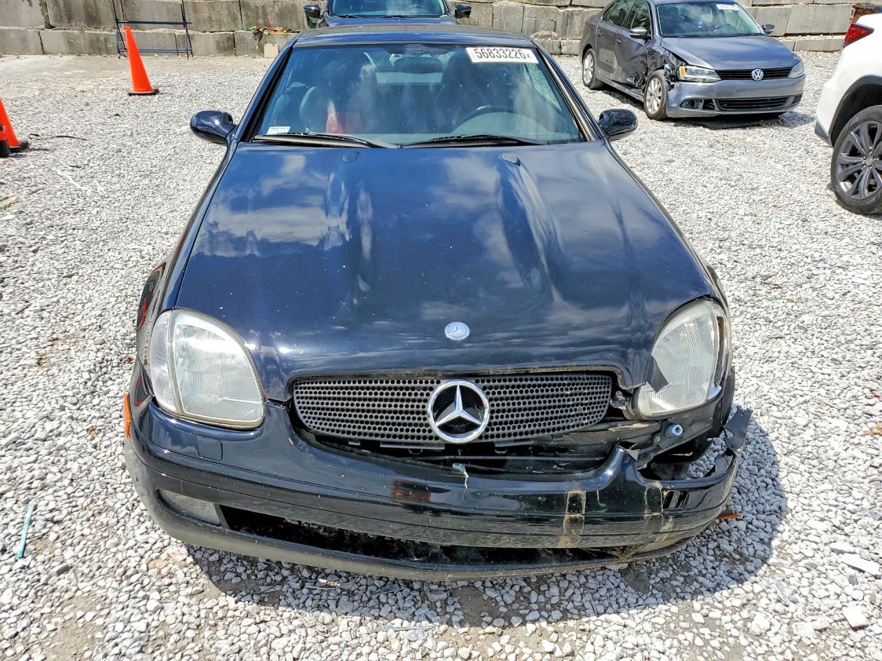 1998 Mercedes-benz Slk 230 Kompressor Black vin: WDBKK47F3WF063229