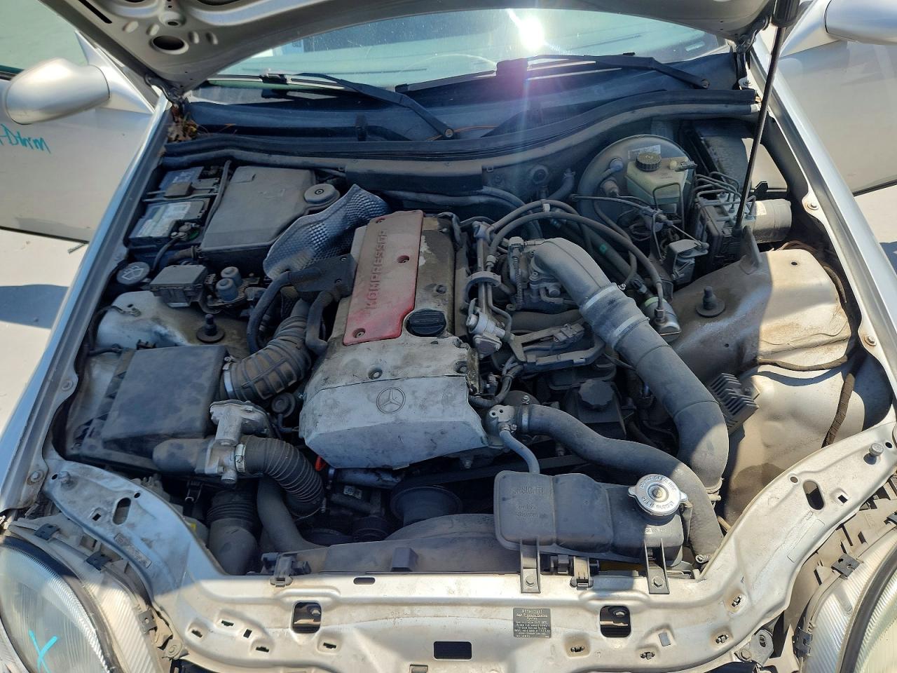 1999 Mercedes-benz Slk 230 Kompressor Silver vin: WDBKK47F3XF127819