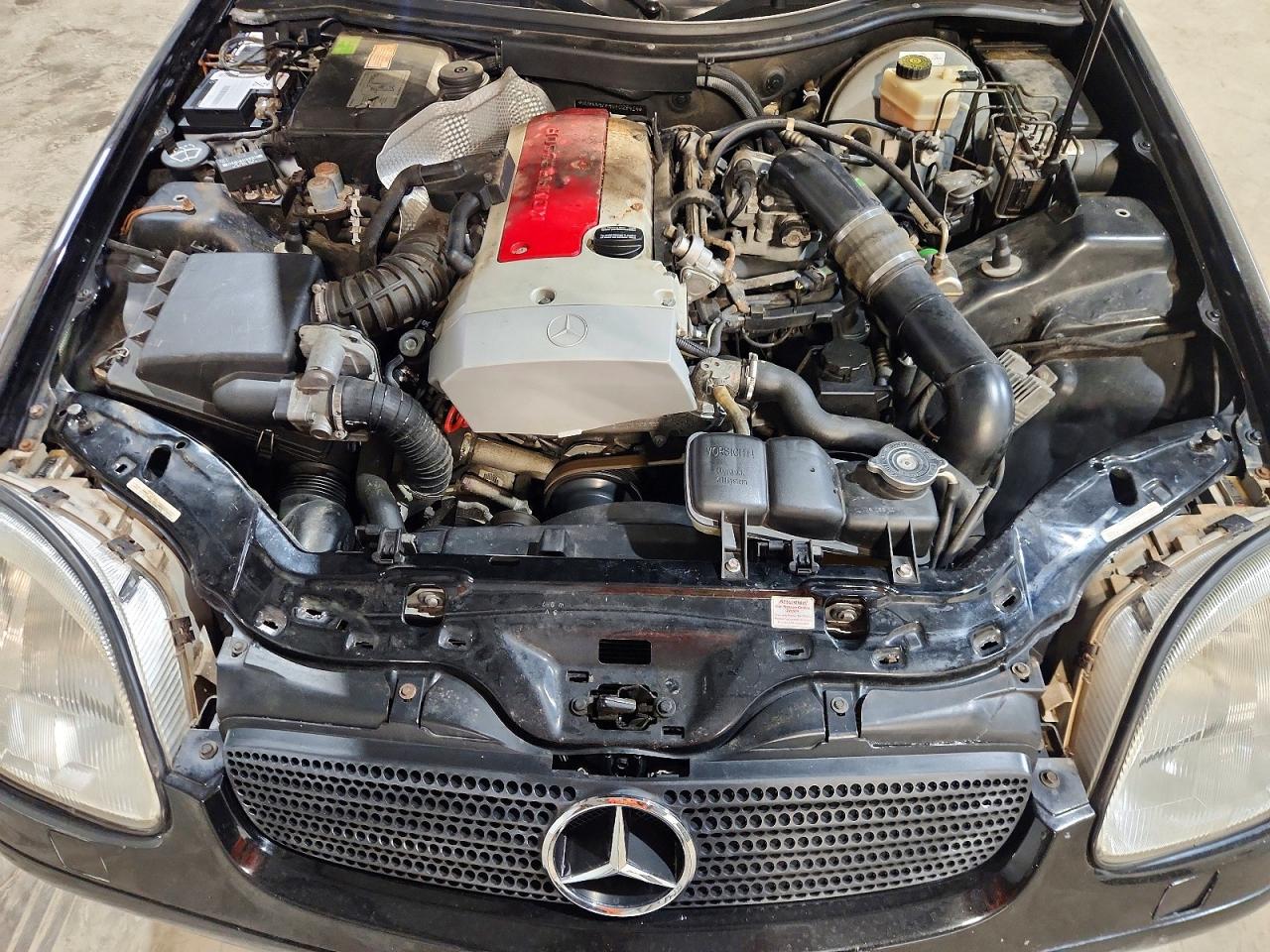 1998 Mercedes-benz Slk 230 Kompressor Black vin: WDBKK47F4WF029414