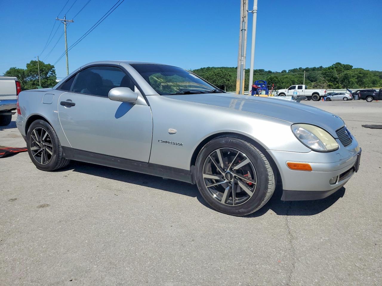 1998 Mercedes-benz Slk 230 Kompressor Silver vin: WDBKK47F4WF062798