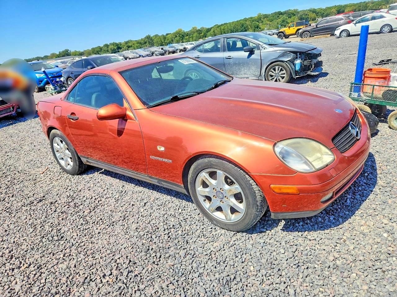 1999 Mercedes-benz Slk 230 Kompressor Orange vin: WDBKK47F4XF114321