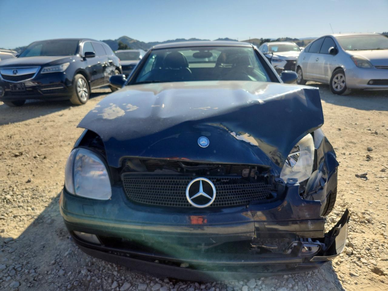 1998 Mercedes-benz Slk 230 Kompressor Blue vin: WDBKK47F5WF078136