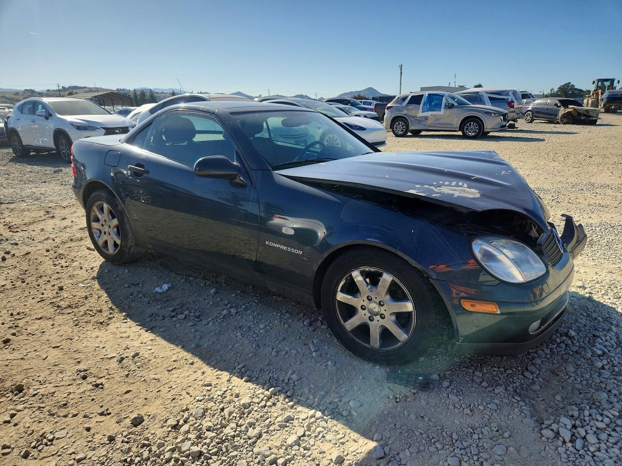 1998 Mercedes-benz Slk 230 Kompressor Blue vin: WDBKK47F5WF078136