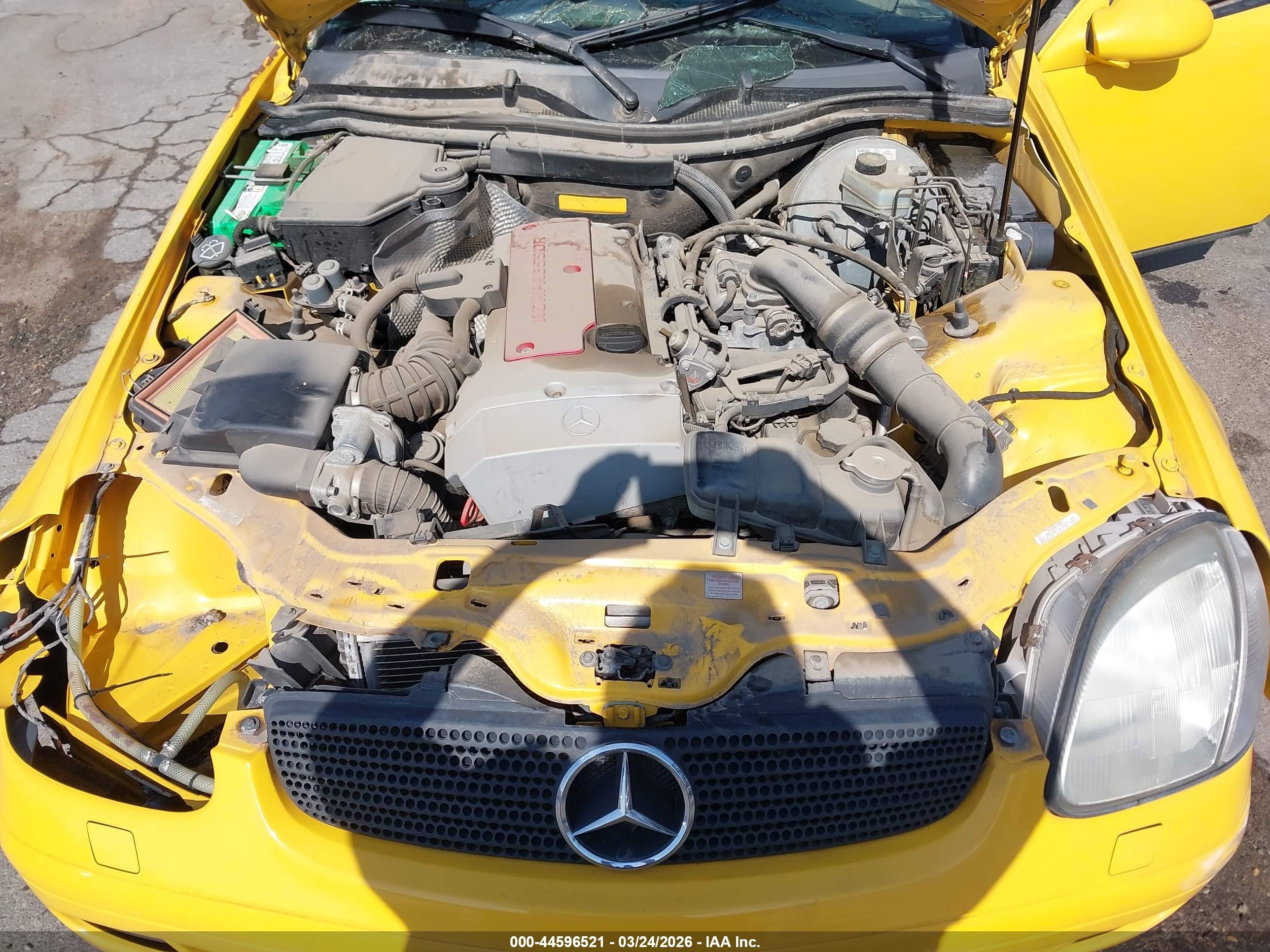 1998 Mercedes-benz Slk 230   Желтый vin: WDBKK47F5WF078346