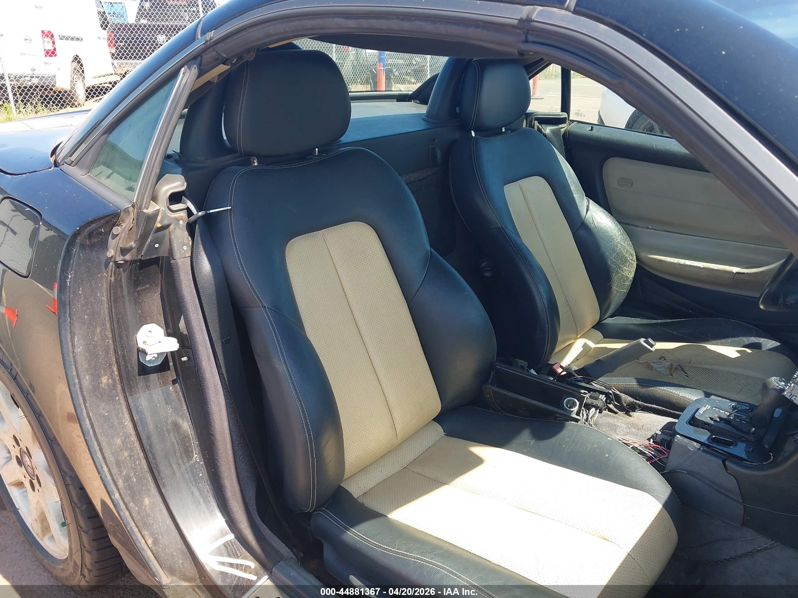 1999 Mercedes-benz Slk 230 Kompressor Black vin: WDBKK47F5XF093642