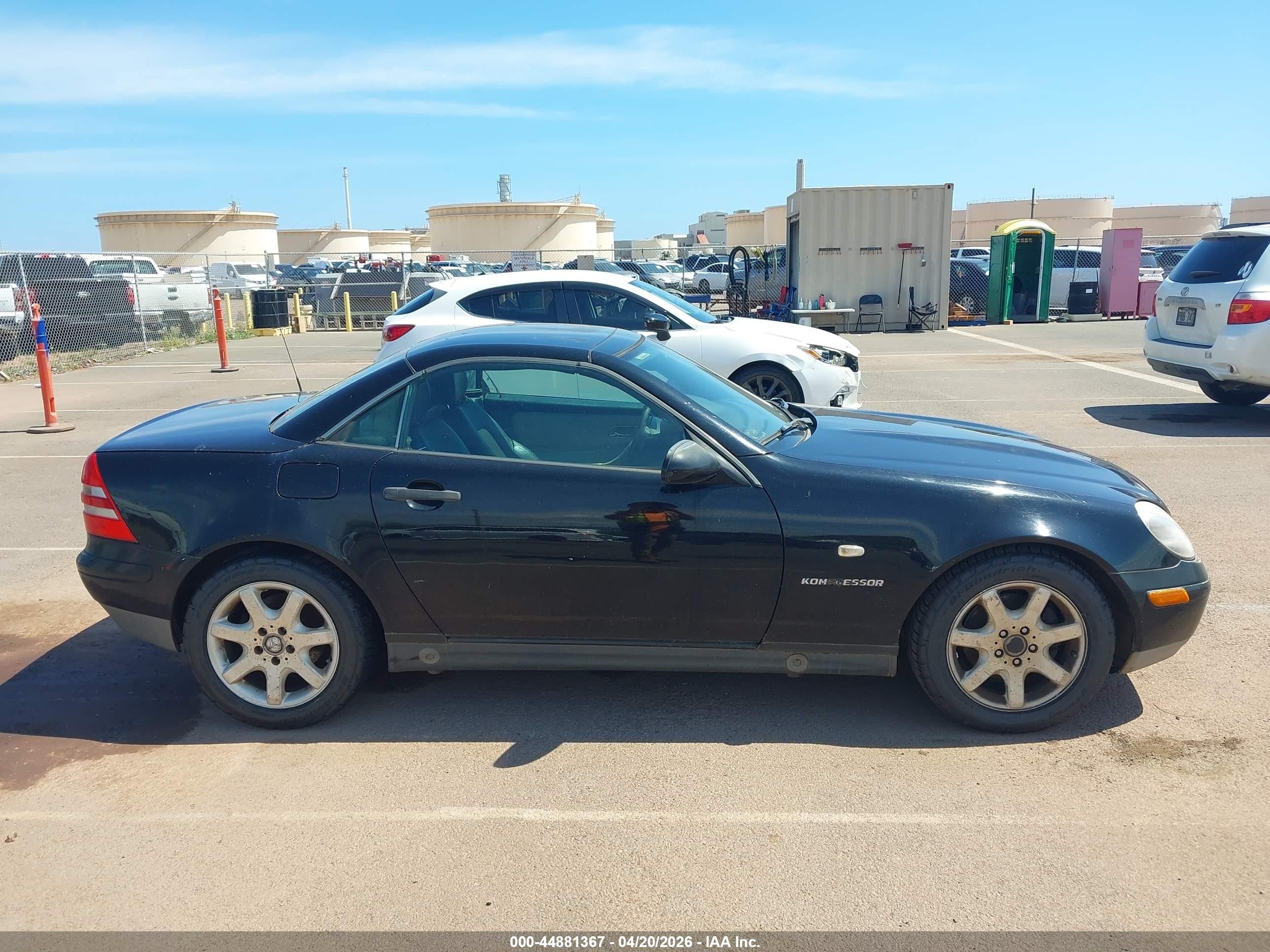 1999 Mercedes-benz Slk 230 Kompressor Black vin: WDBKK47F5XF093642