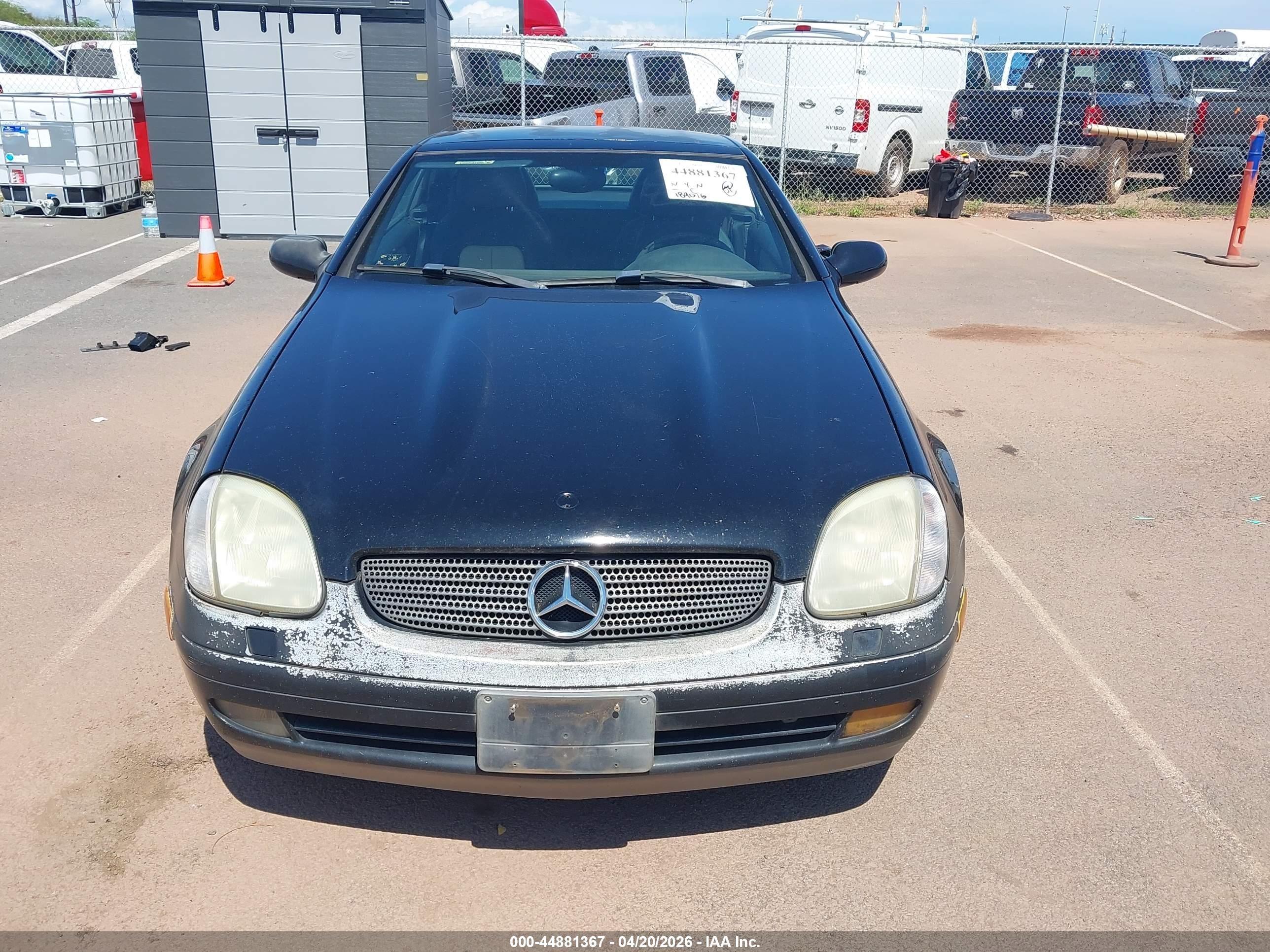 1999 Mercedes-benz Slk 230 Kompressor Black vin: WDBKK47F5XF093642