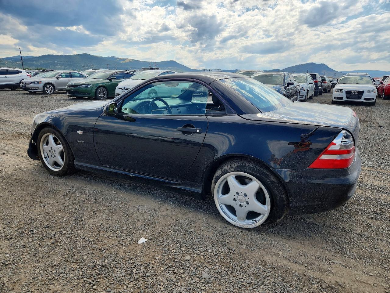 1999 Mercedes-benz Slk 230 Kompressor Black vin: WDBKK47F5XF095715