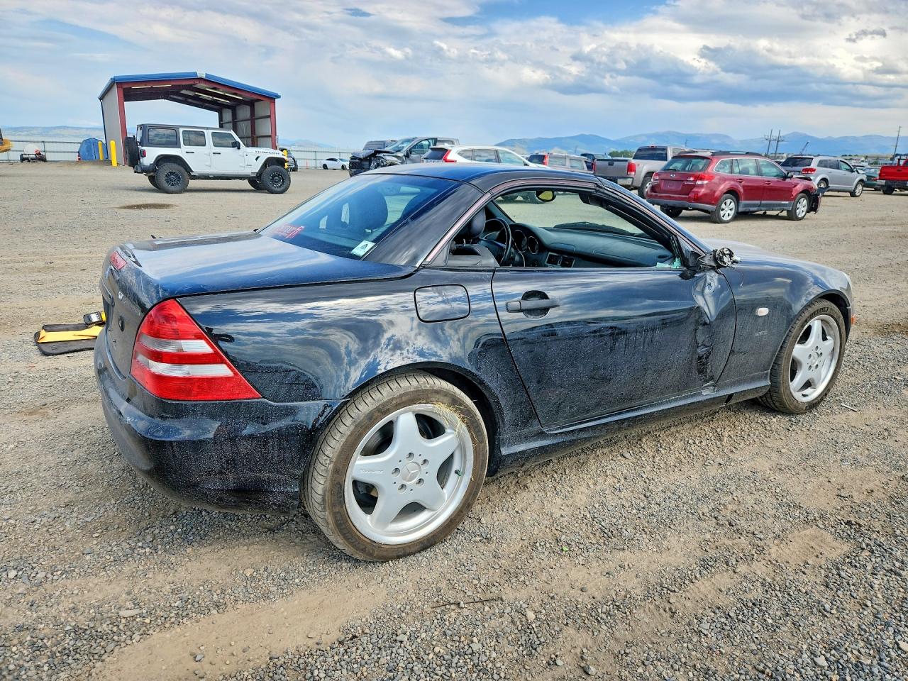 1999 Mercedes-benz Slk 230 Kompressor Black vin: WDBKK47F5XF095715