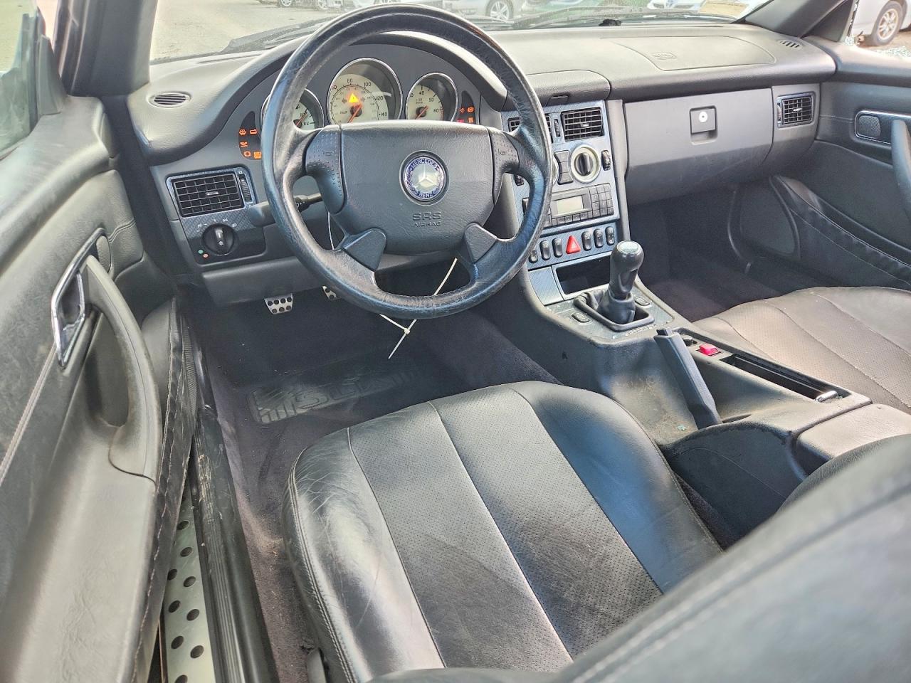 1999 Mercedes-benz Slk 230 Kompressor Black vin: WDBKK47F5XF095715