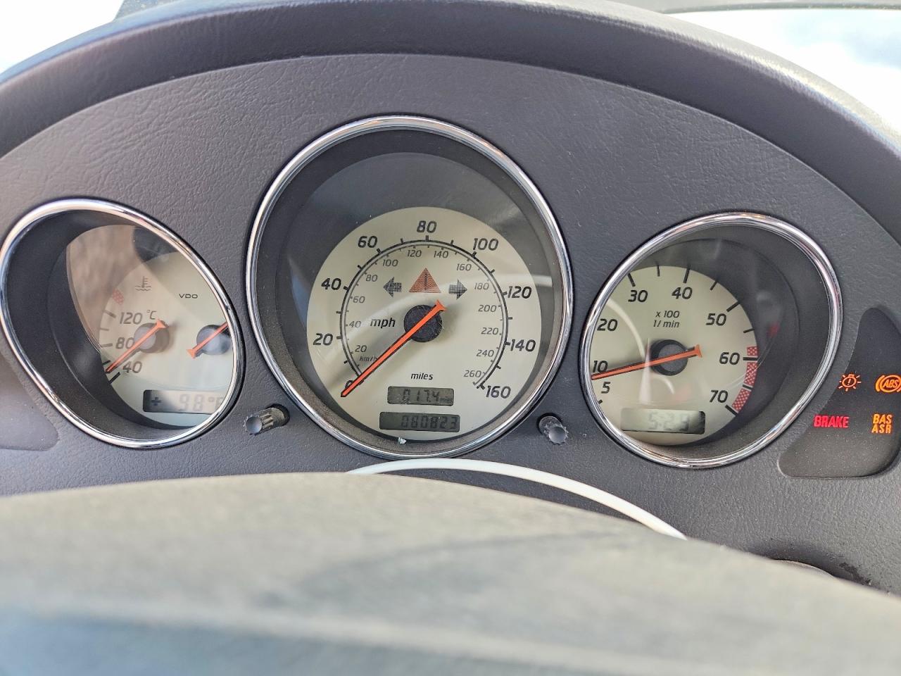 1999 Mercedes-benz Slk 230 Kompressor Black vin: WDBKK47F5XF095715