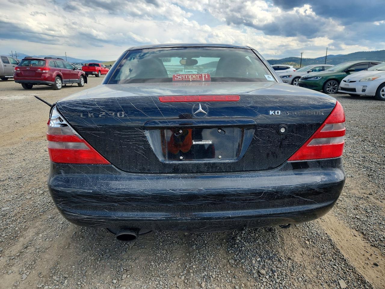 1999 Mercedes-benz Slk 230 Kompressor Black vin: WDBKK47F5XF095715