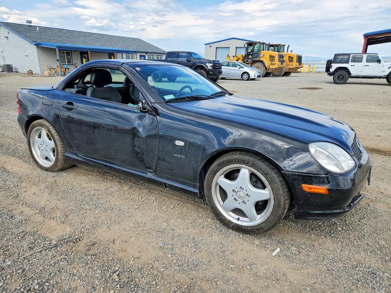 1999 Mercedes-benz Slk 230 Kompressor Black vin: WDBKK47F5XF095715
