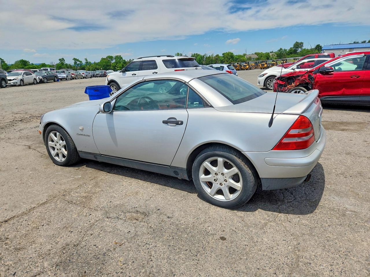 1999 Mercedes-benz Slk 230 Kompressor Silver vin: WDBKK47F5XF117504