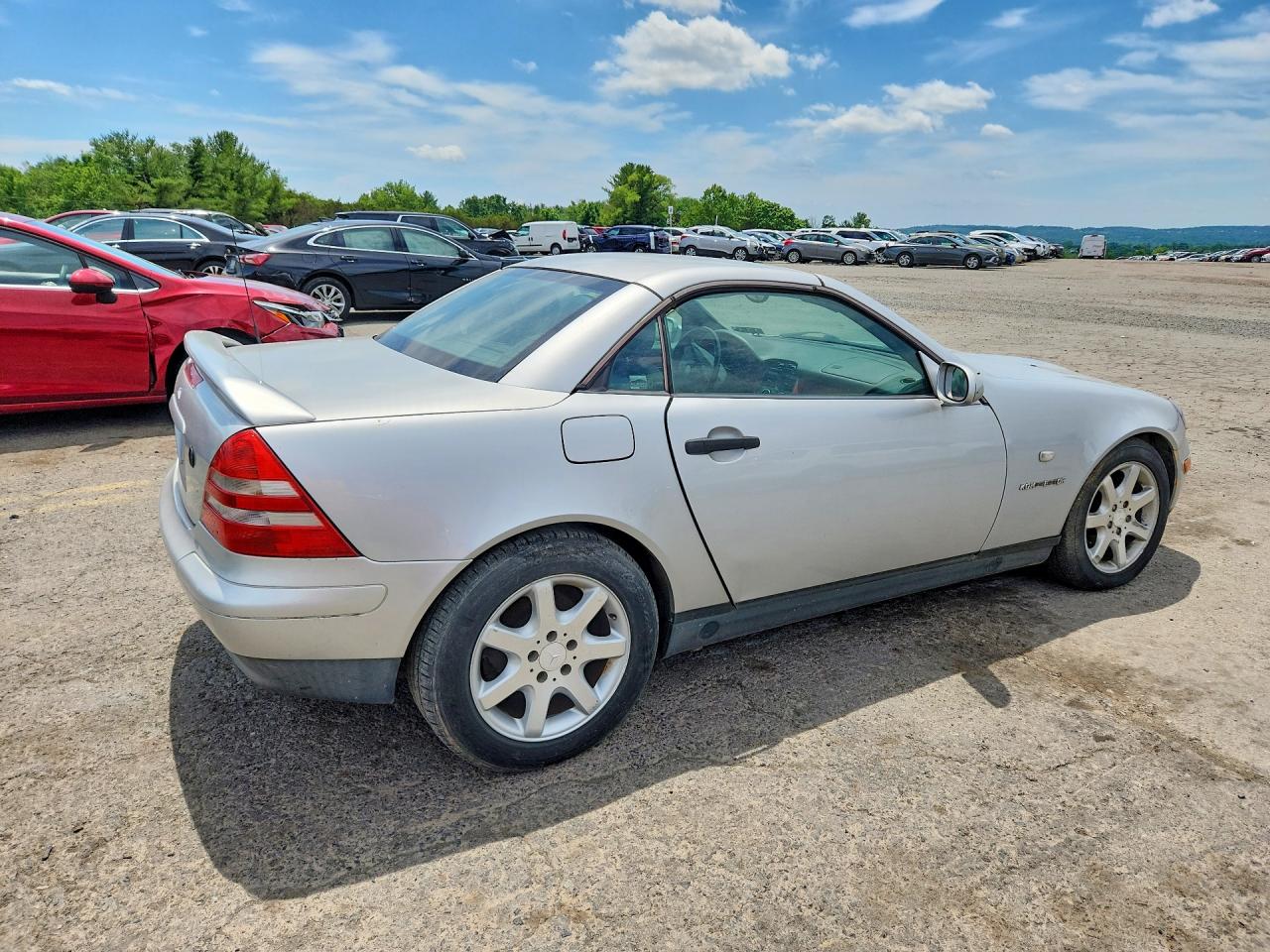 1999 Mercedes-benz Slk 230 Kompressor Silver vin: WDBKK47F5XF117504