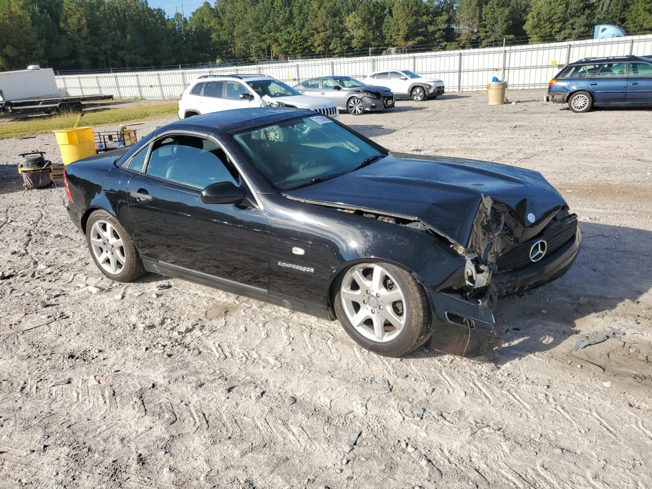 1998 Mercedes-benz Slk 230 Kompressor Черный vin: WDBKK47F6WF003686