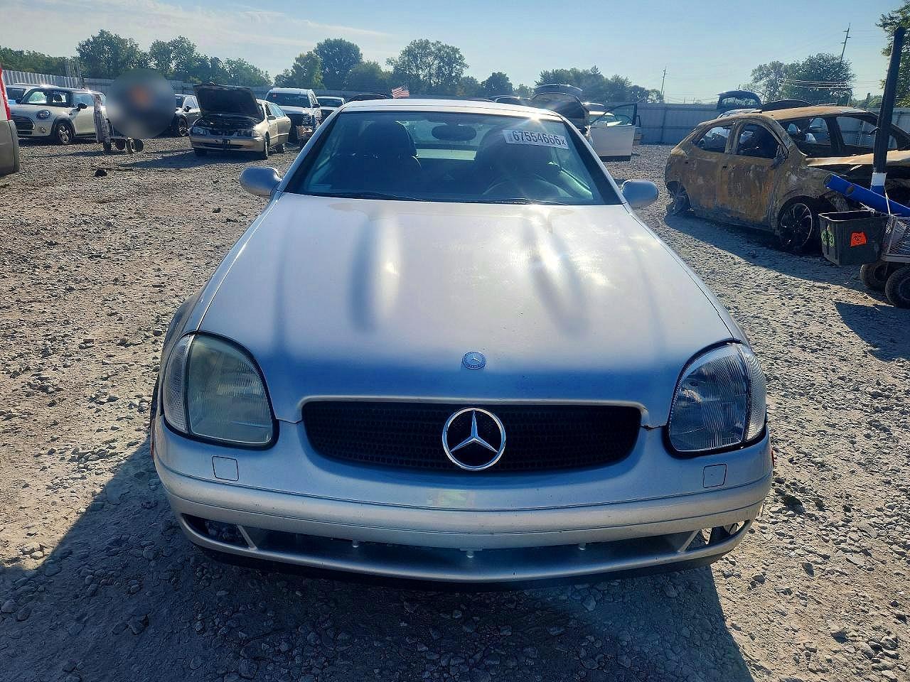 1998 Mercedes-benz Slk 230 Kompressor Серебряный vin: WDBKK47F6WF011092