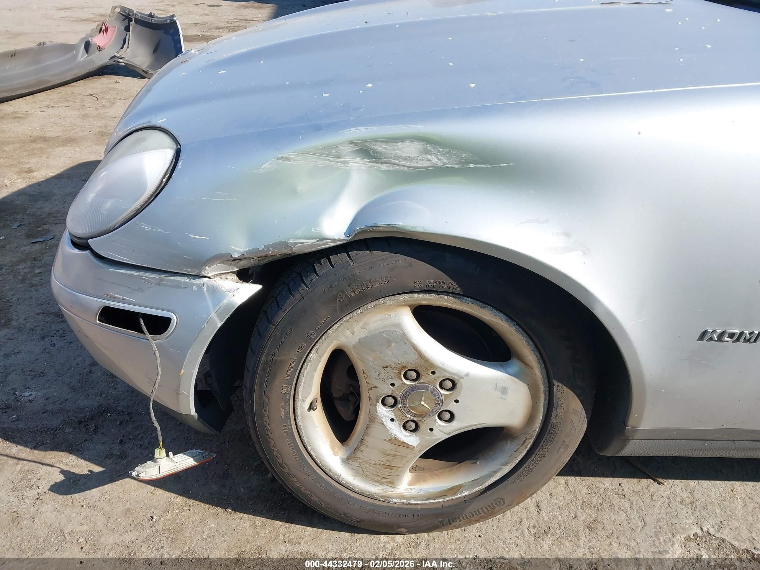 1998 Mercedes-benz Slk 230   Silver vin: WDBKK47F6WF035800
