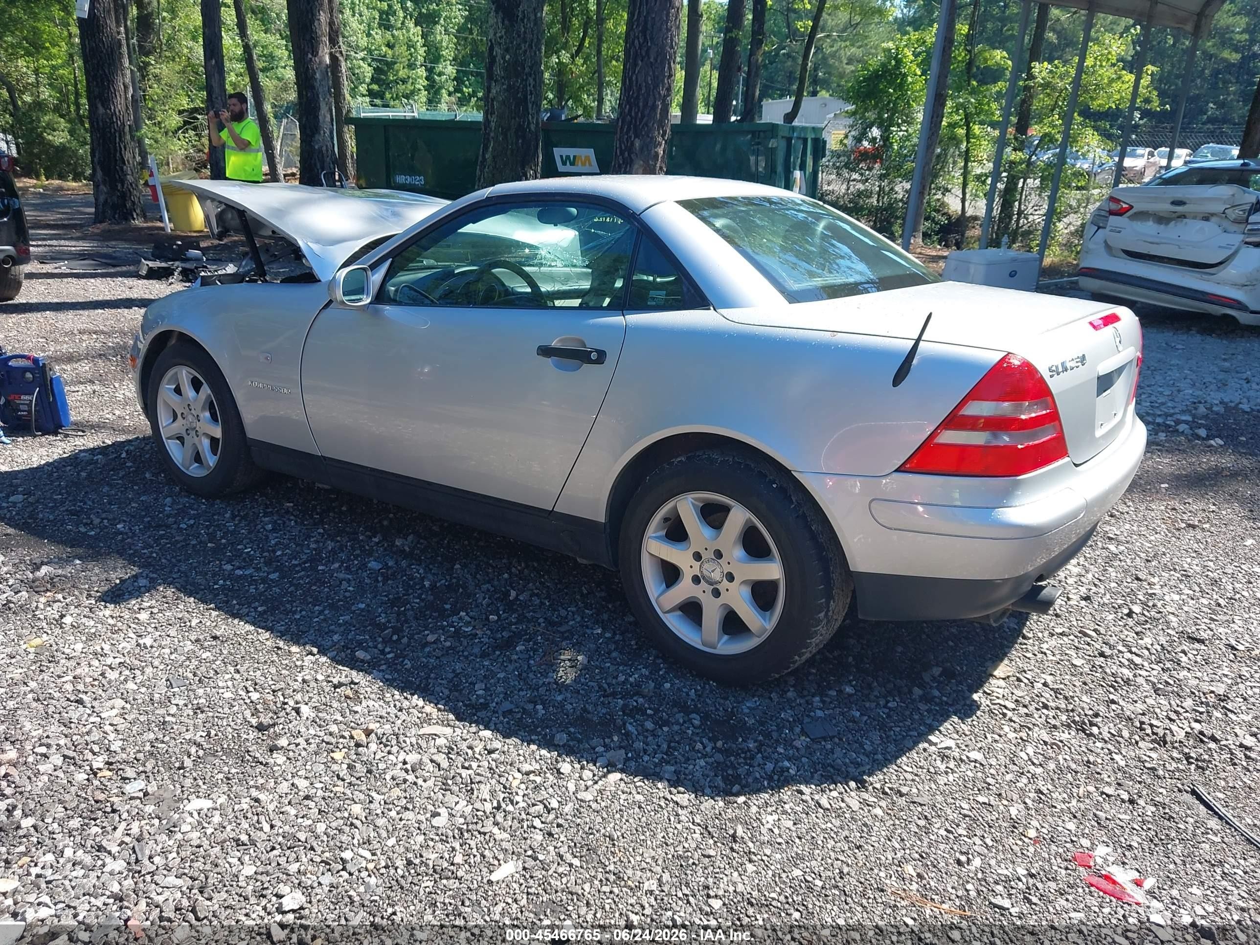 1998 Mercedes-benz Slk 230   Silver vin: WDBKK47F6WF069753