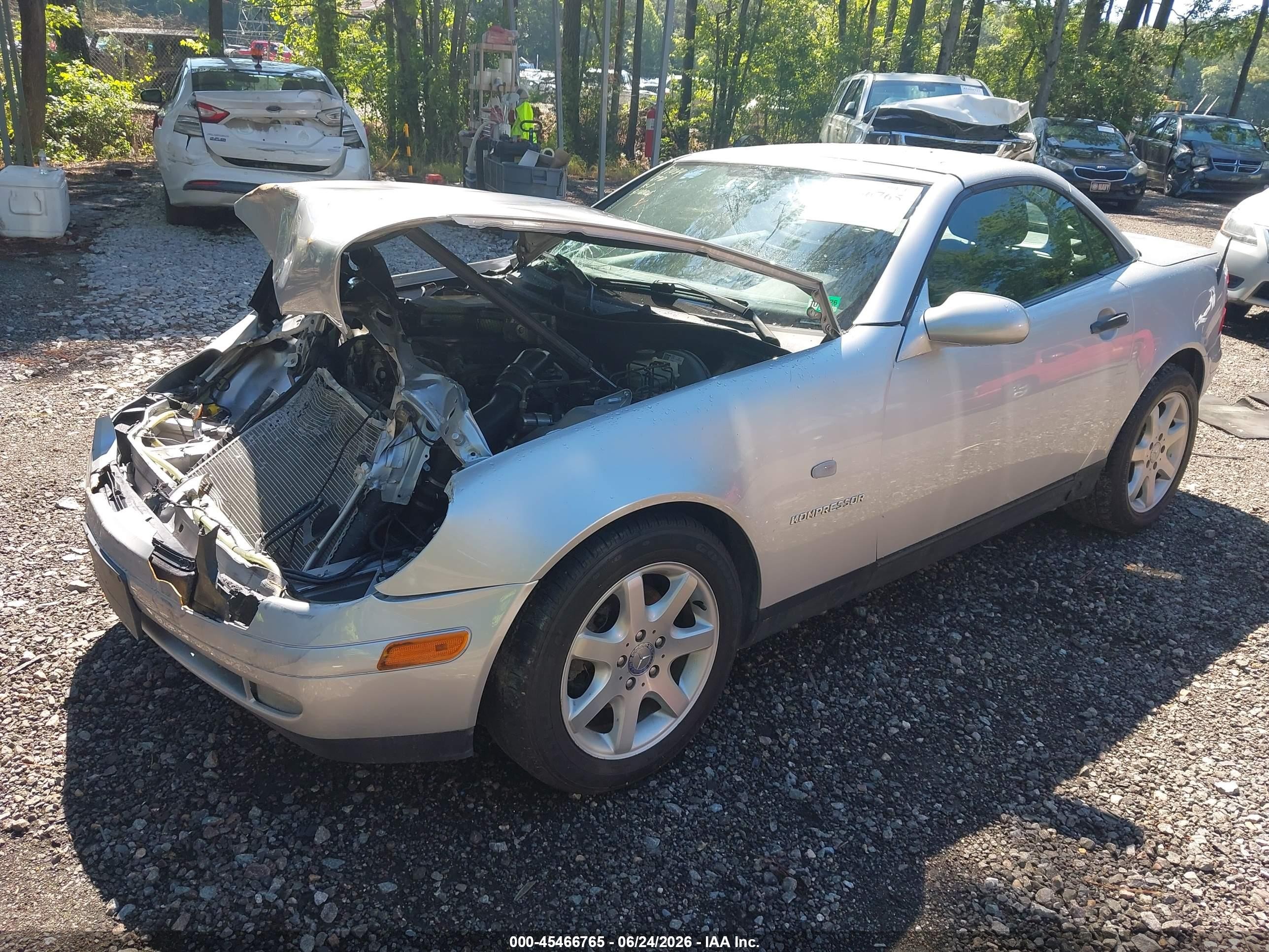 1998 Mercedes-benz Slk 230   Silver vin: WDBKK47F6WF069753