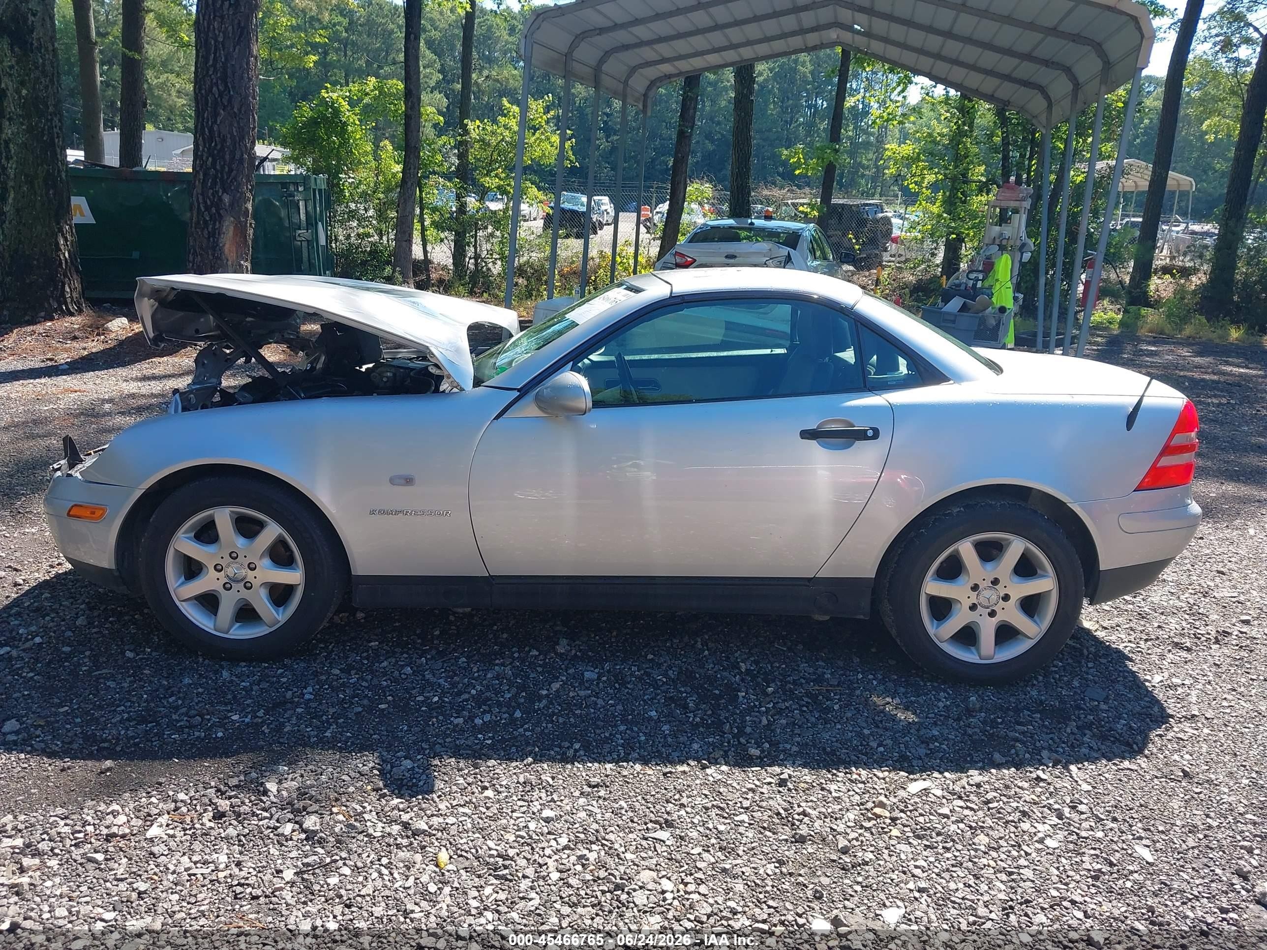 1998 Mercedes-benz Slk 230   Silver vin: WDBKK47F6WF069753