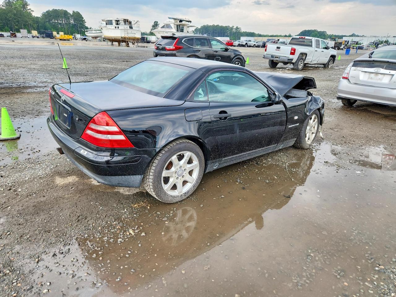1998 Mercedes-benz Slk 230 Kompressor Black vin: WDBKK47F6WF074113