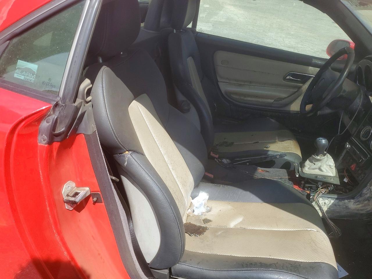 1999 Mercedes-benz Slk 230 Kompressor Red vin: WDBKK47F6XF095335