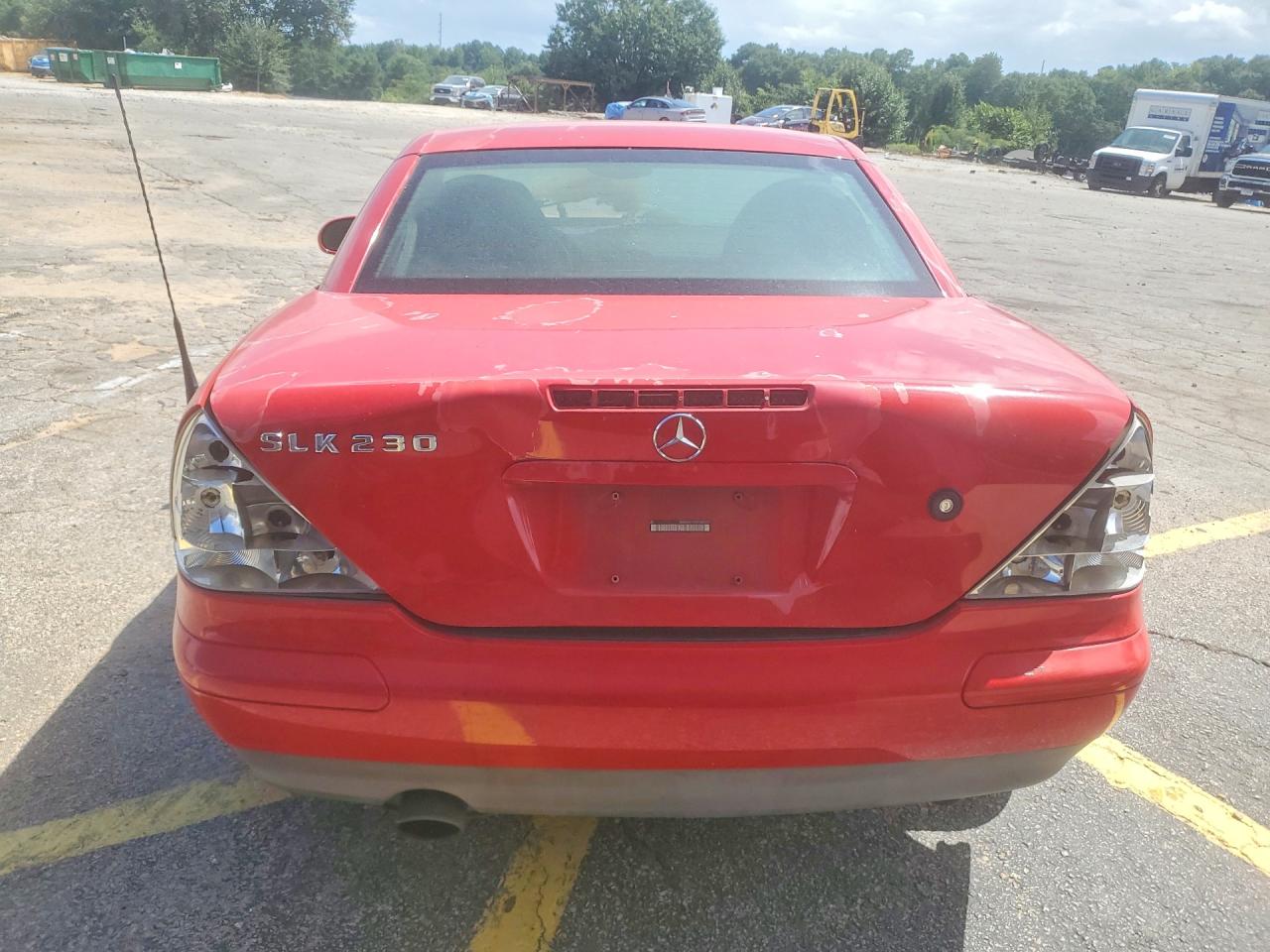 1999 Mercedes-benz Slk 230 Kompressor Red vin: WDBKK47F6XF095335