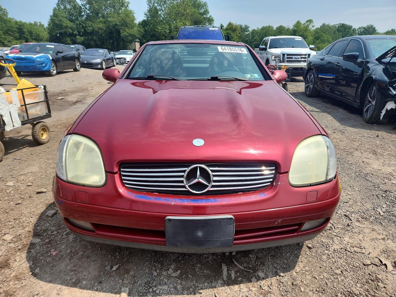 2000 Mercedes-benz Slk 230 Kompressor Maroon vin: WDBKK47F6YF159679