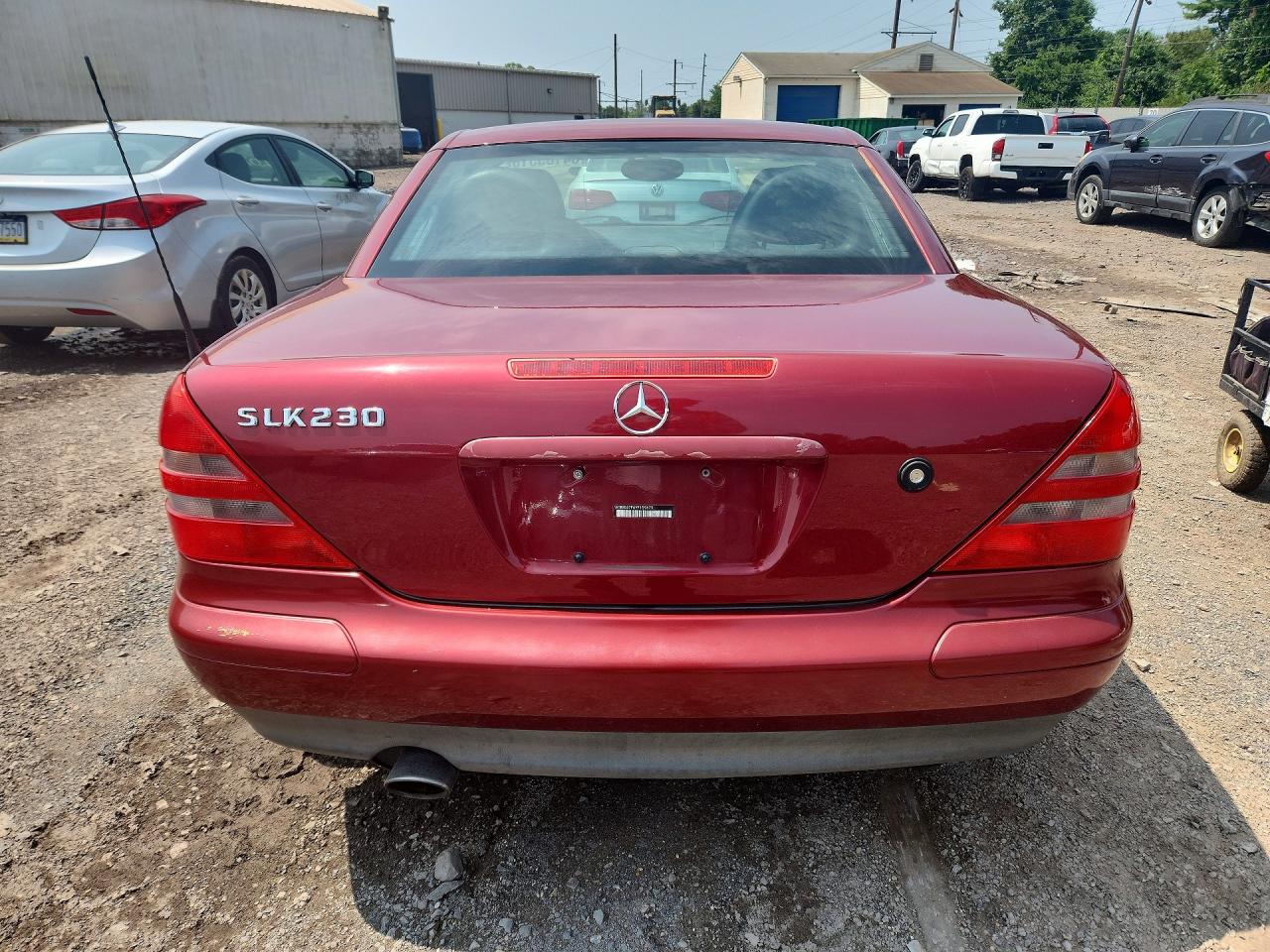 2000 Mercedes-benz Slk 230 Kompressor Maroon vin: WDBKK47F6YF159679
