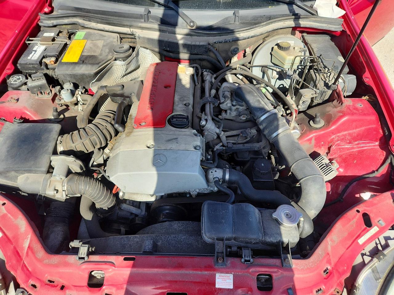 1998 Mercedes-benz Slk 230 Kompressor Red vin: WDBKK47F7WF043470