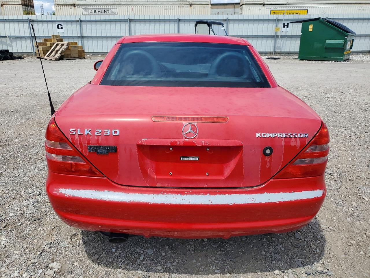 1999 Mercedes-benz Slk Красный vin: WDBKK47F7XF098289