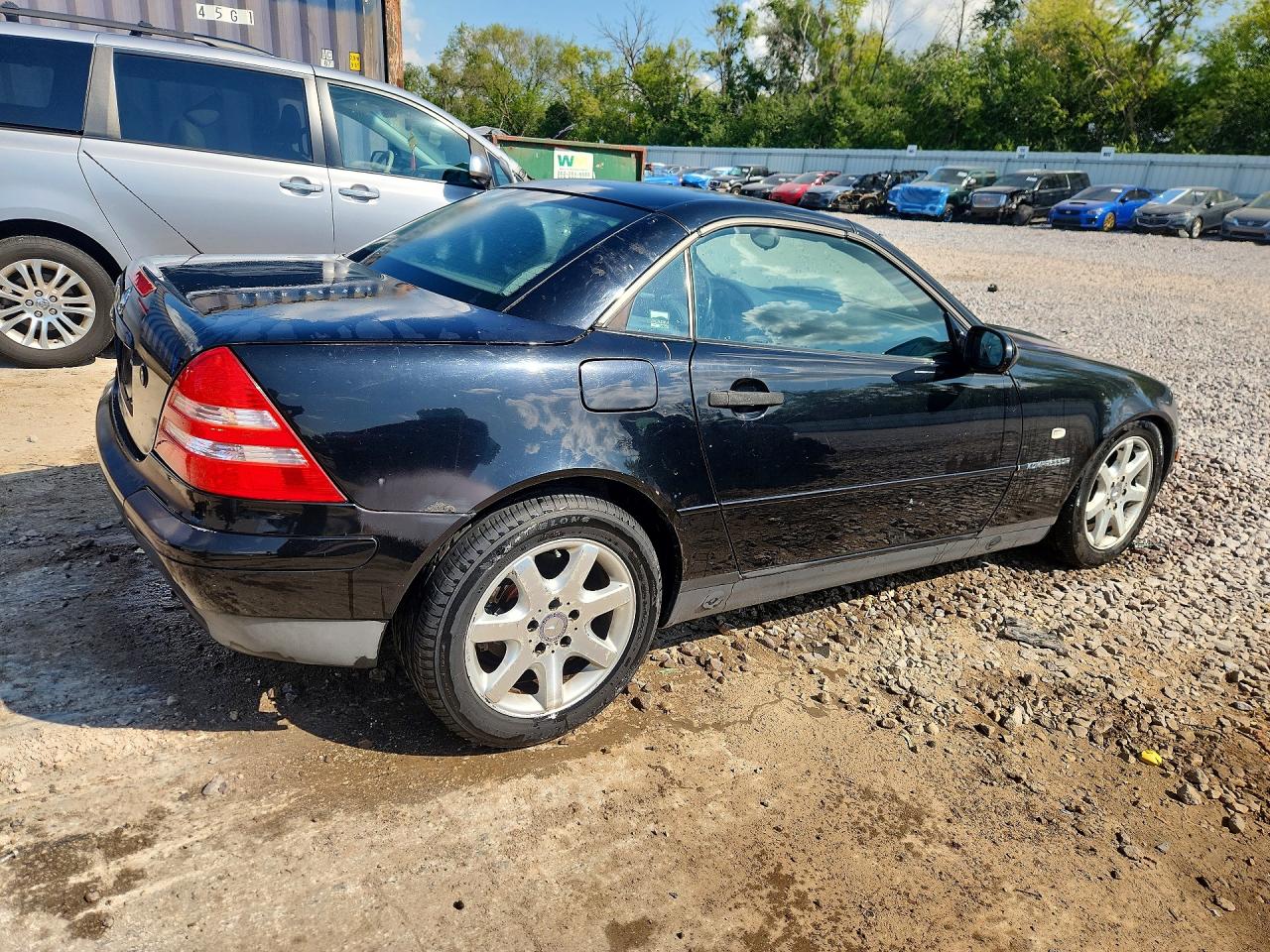 1999 Mercedes-benz Slk 230 Kompressor Black vin: WDBKK47F7XF120338
