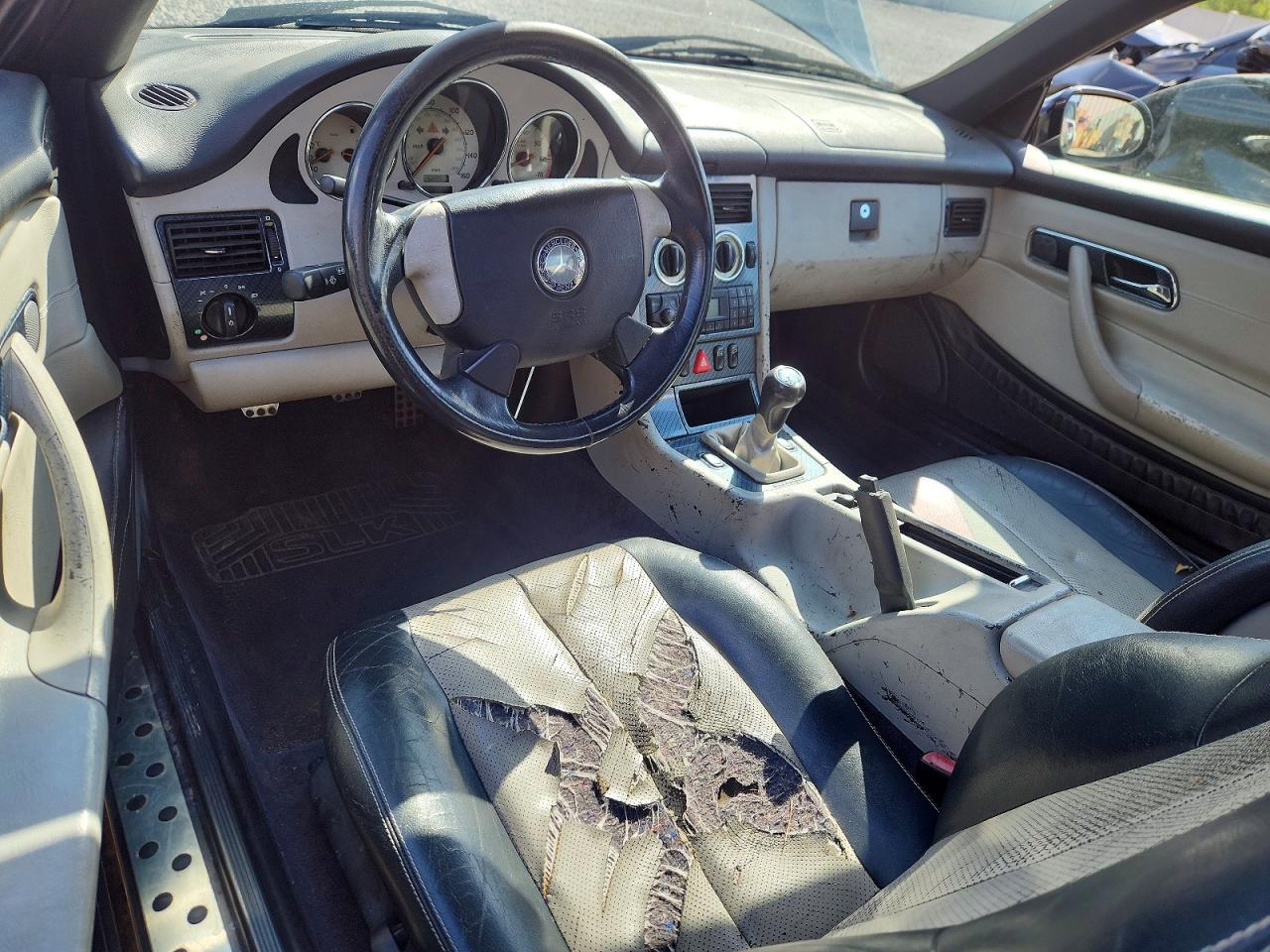 1999 Mercedes-benz Slk 230 Kompressor Black vin: WDBKK47F7XF120338
