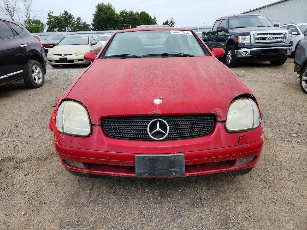 1998 Mercedes-benz Slk 230 Kompressor Красный vin: WDBKK47F8WF078762