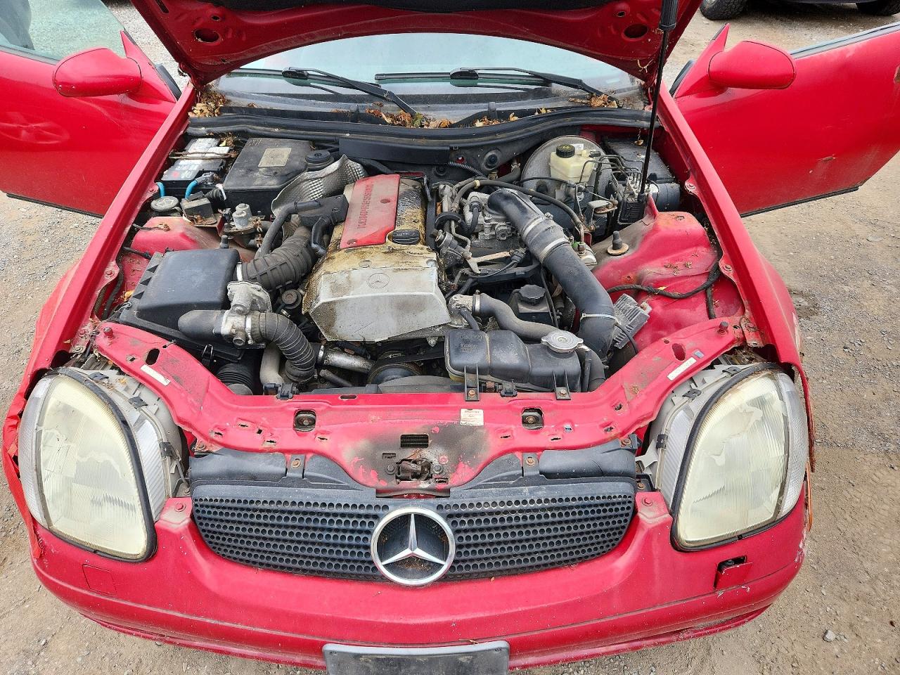 1998 Mercedes-benz Slk 230 Kompressor Красный vin: WDBKK47F8WF078762